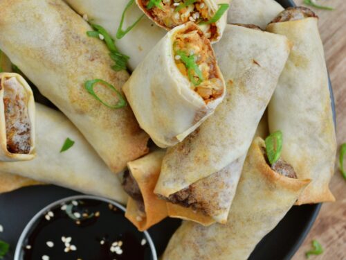 image of paneer spring roll